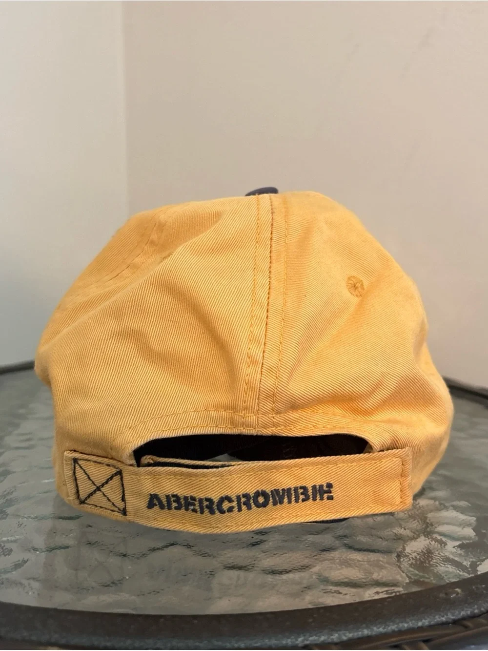 Vintage Abercrombie & Fitch Yellow Baseball Cap